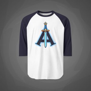 Arcade Abyssal Pixel Sword Crest Raglan Shirt