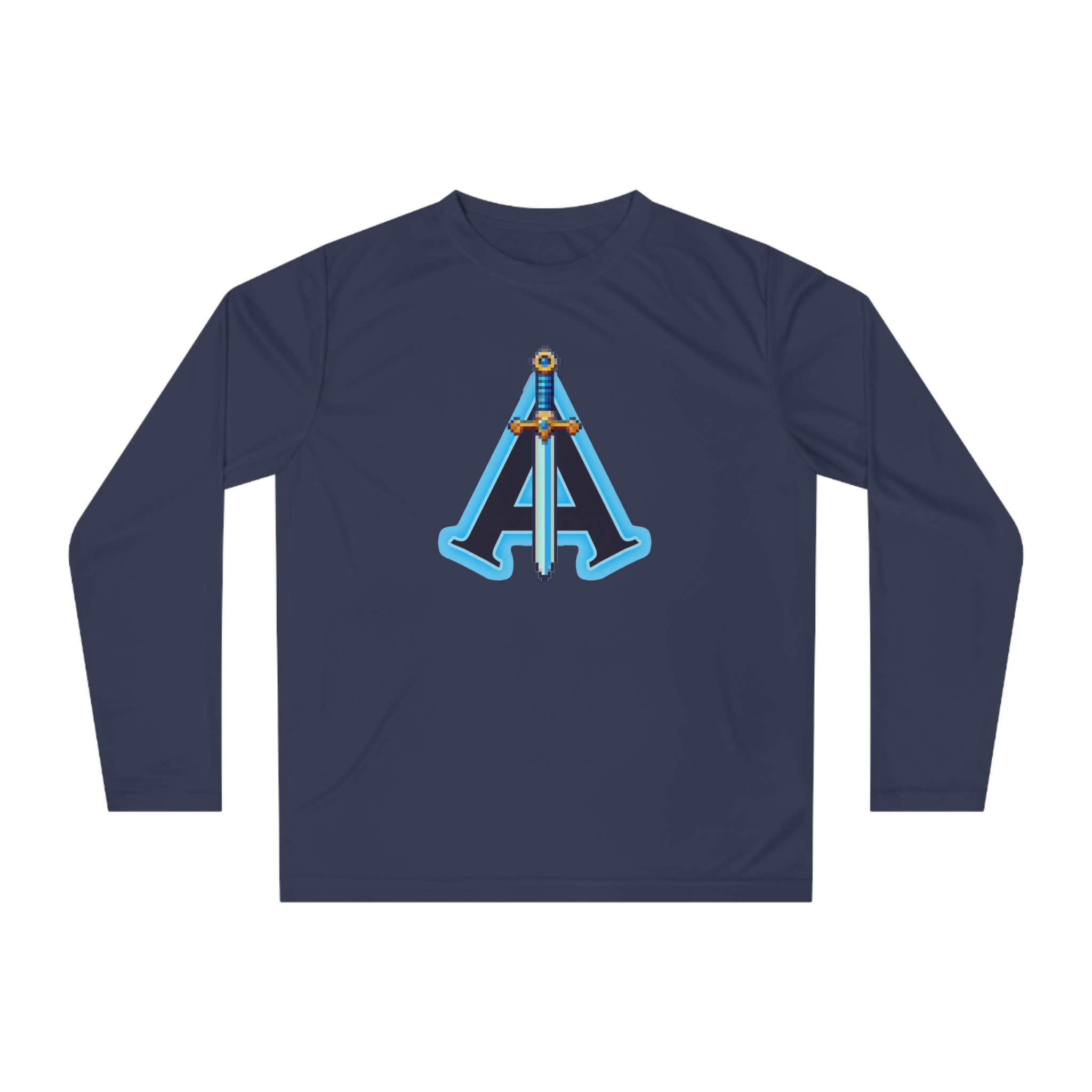 Arcade Abyssal Pixel Sword Performance Long Sleeve Shirt - Image 2