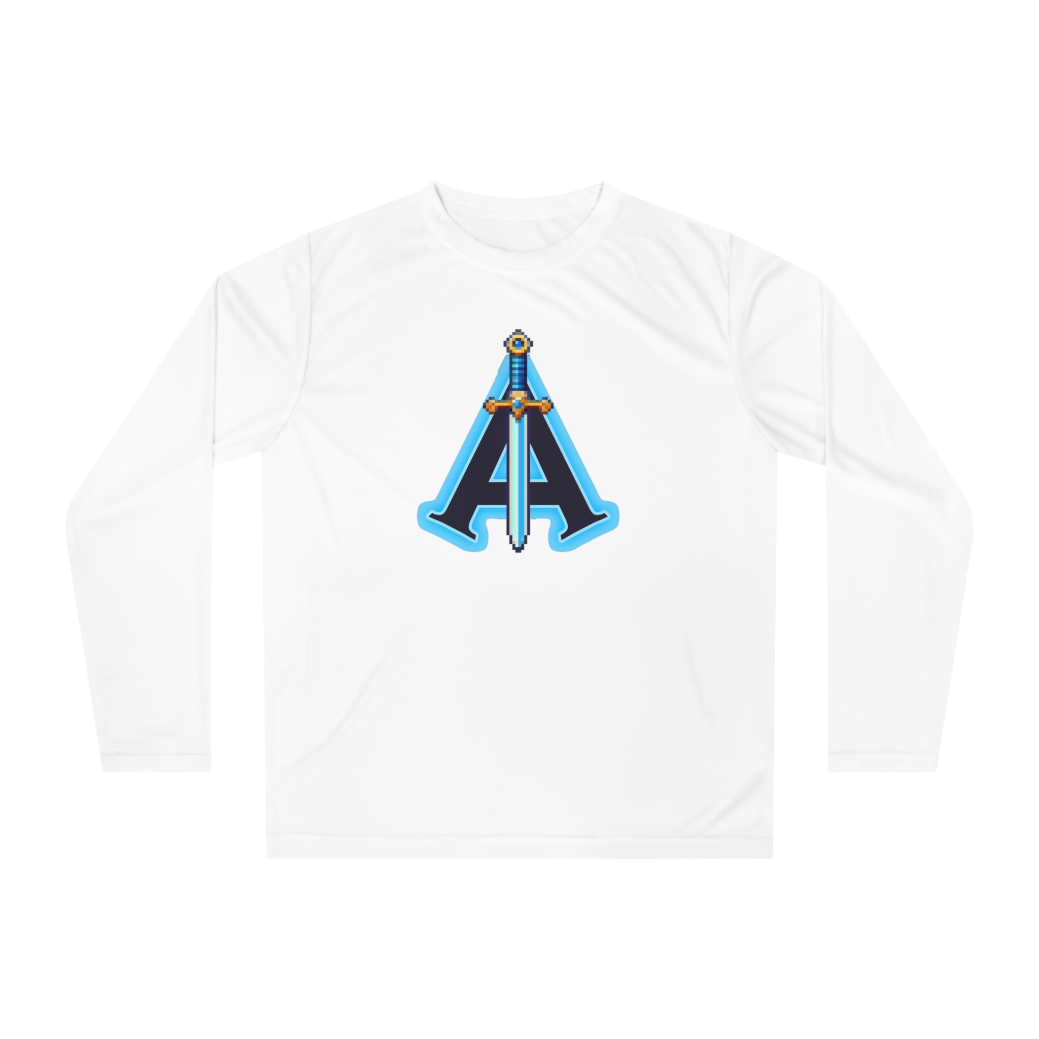Arcade Abyssal Pixel Sword Performance Long Sleeve Shirt - Image 5