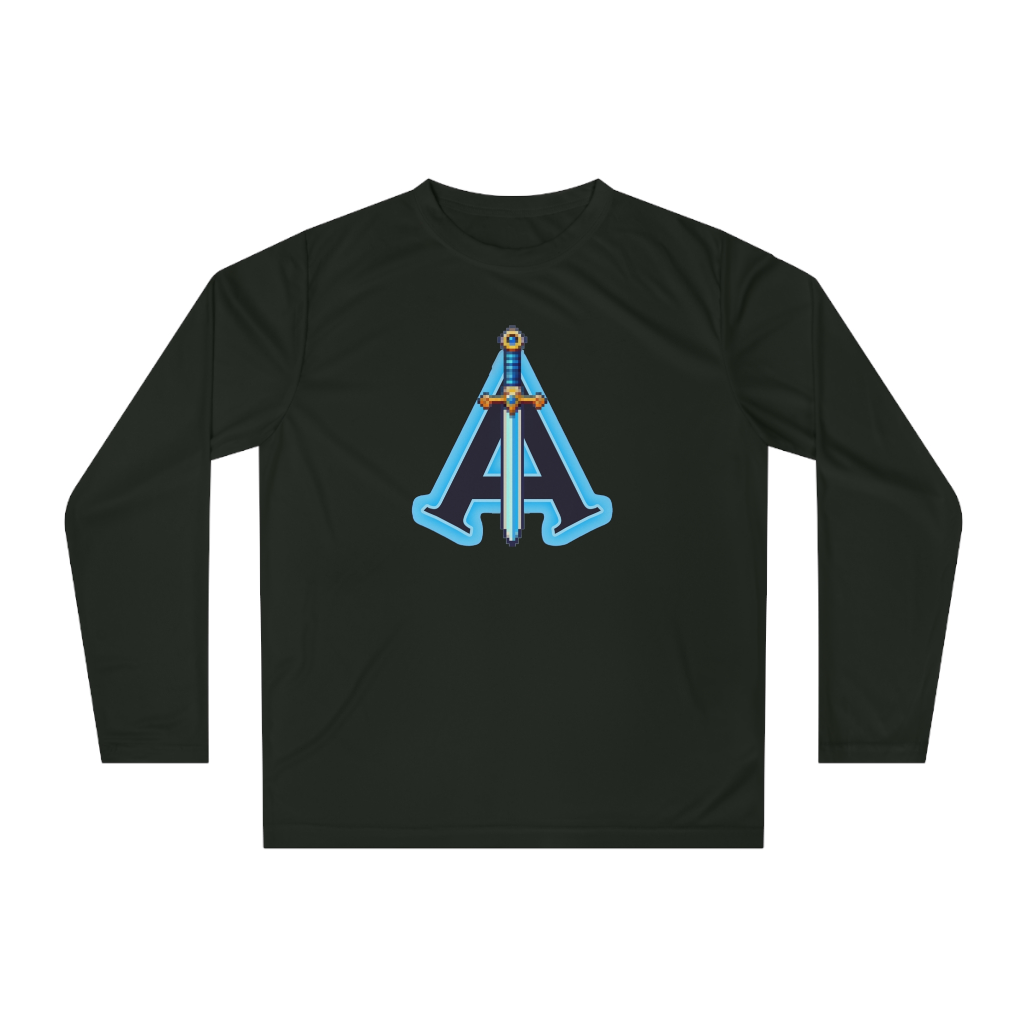 Arcade Abyssal Pixel Sword Performance Long Sleeve Shirt - Image 9