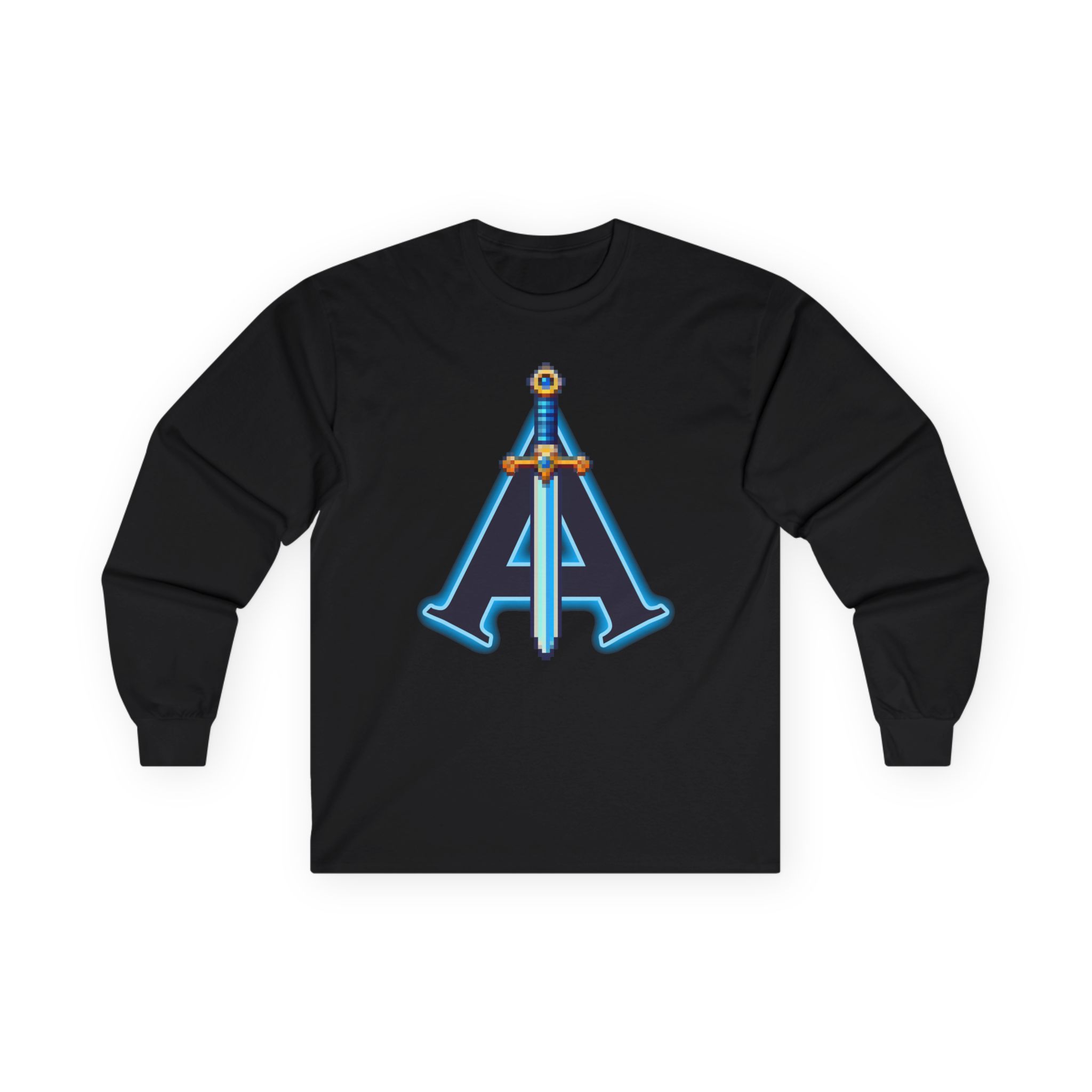 Arcade Abyssal Pixel Sword Long Sleeve Tee - Image 10