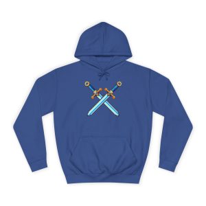 Pixel Sword Cross Hoodie — Fantasy Pullover