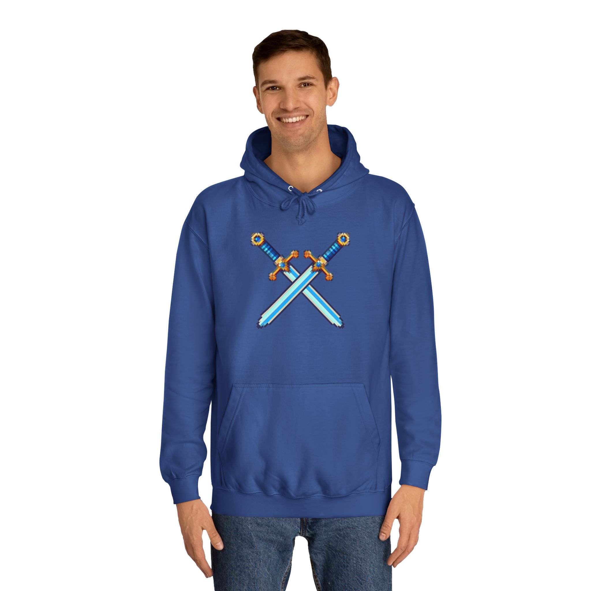 Pixel Sword Cross Hoodie — Fantasy Pullover - Image 3